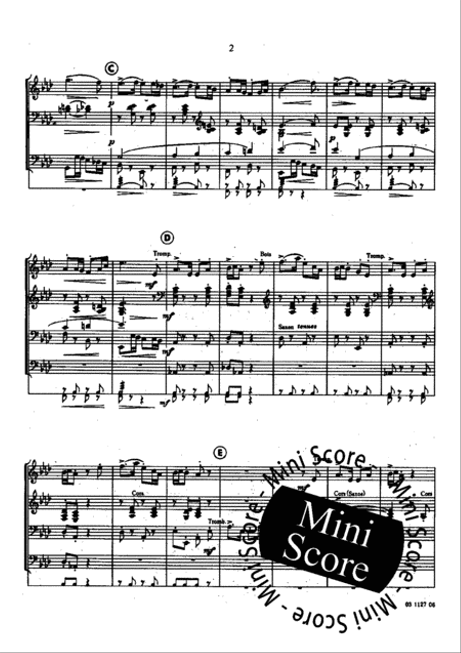 Petit Divertimento Fanfare Band scores gallery preview page 6