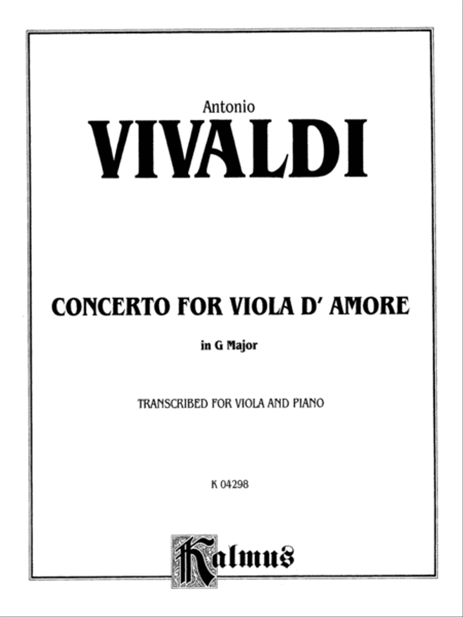 Concerto for Viola d'Amore Small Ensemble scores gallery preview page 2