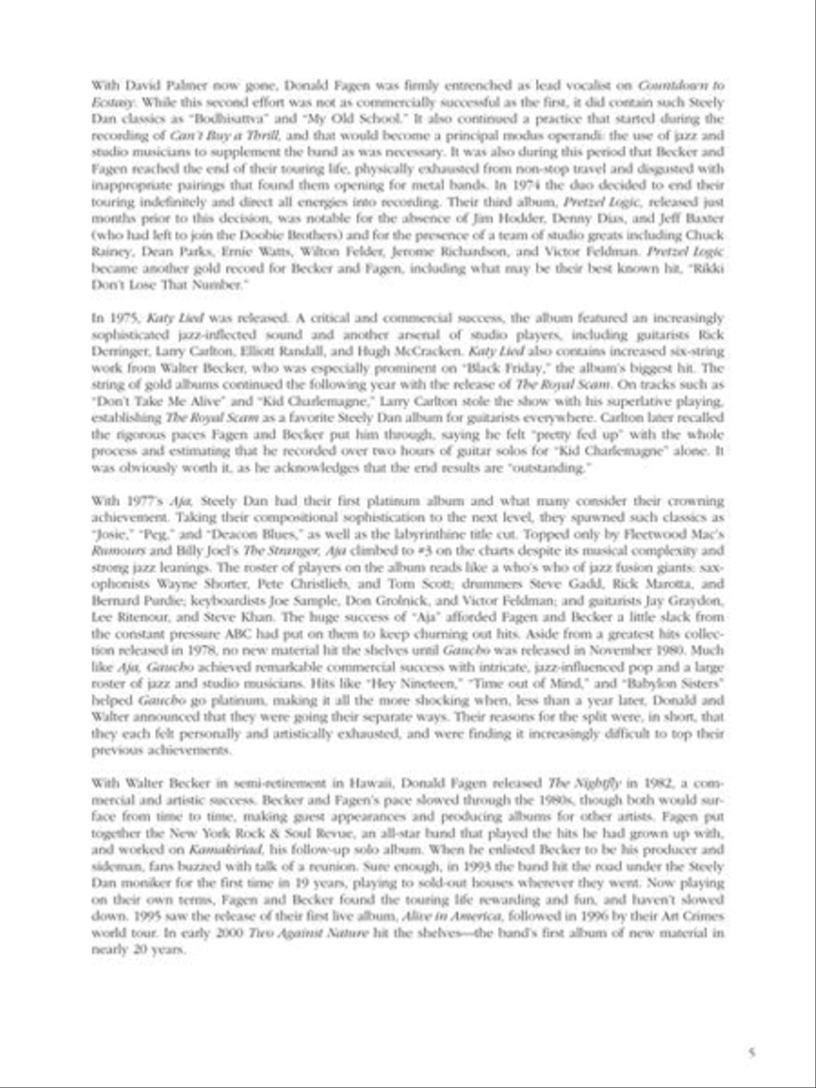 Best of Steely Dan Best of Steely Dan Electric Guitar scores gallery preview page 5