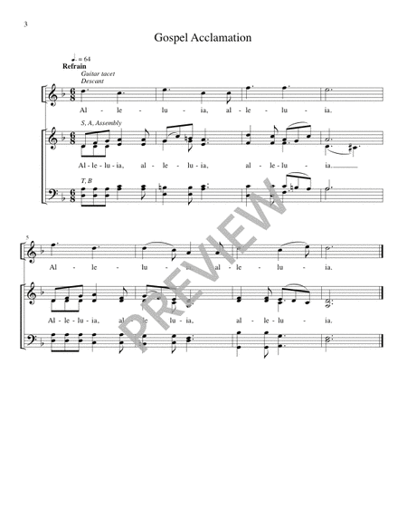 Entrance Chant and Gospel Acclamation for Advent - Guitar edition
