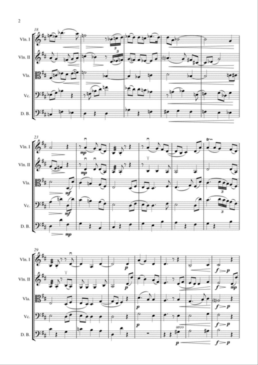 Best Wishes (for String Orchestra, suitable for intermediate grades and above) String Orchestra scores gallery preview page 2
