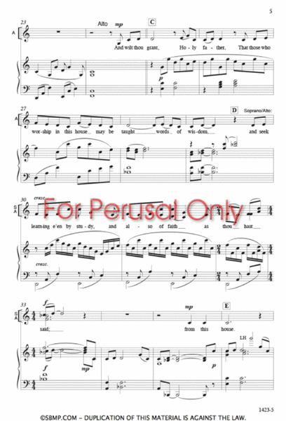 Go Forth From This House - SATB Octavo image number null