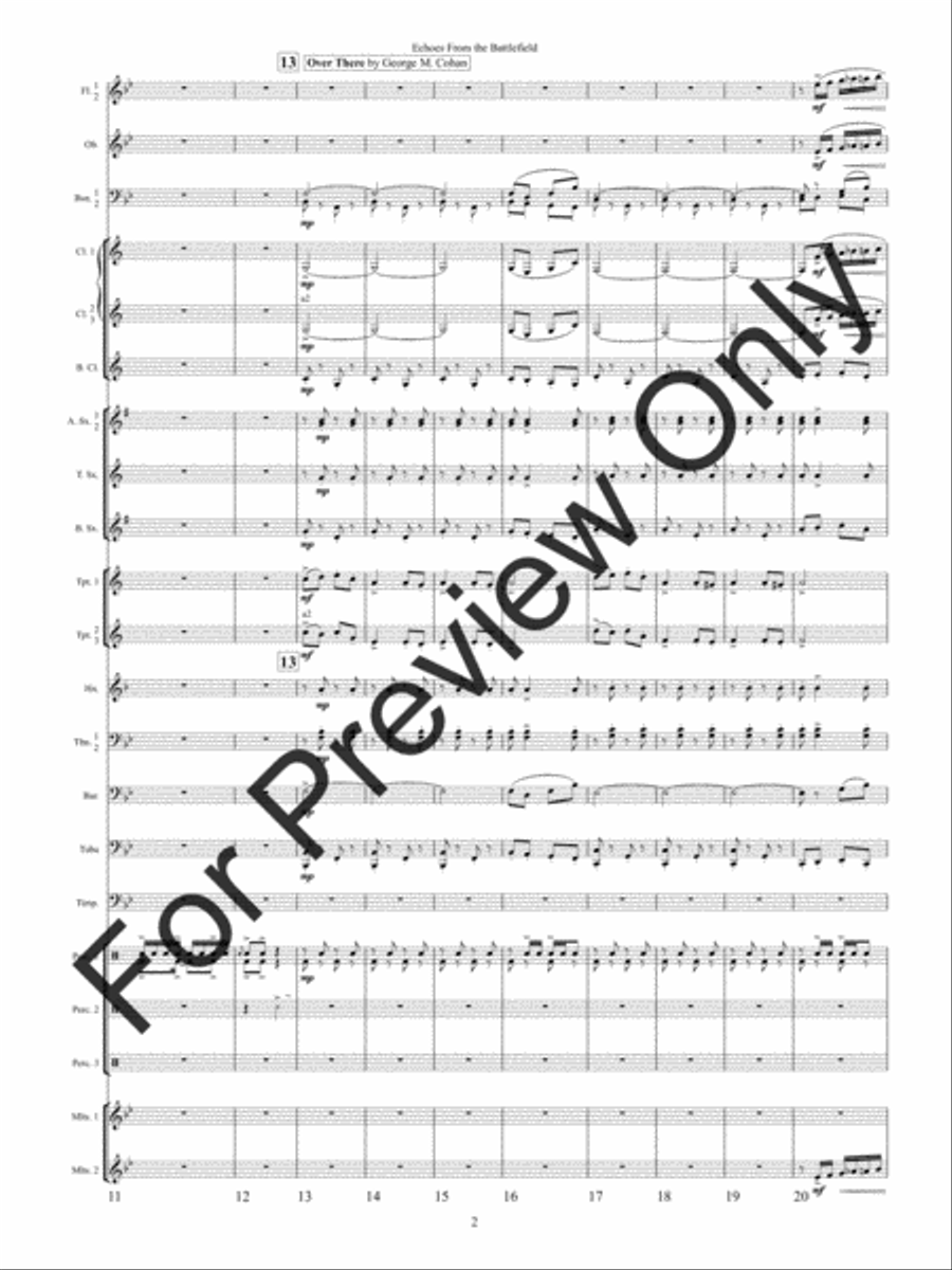 Echoes from the Battlefield (Score) Concert Band scores gallery preview page 5