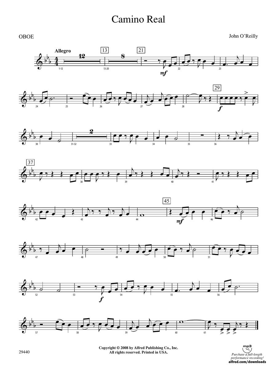 Camino Real: Oboe