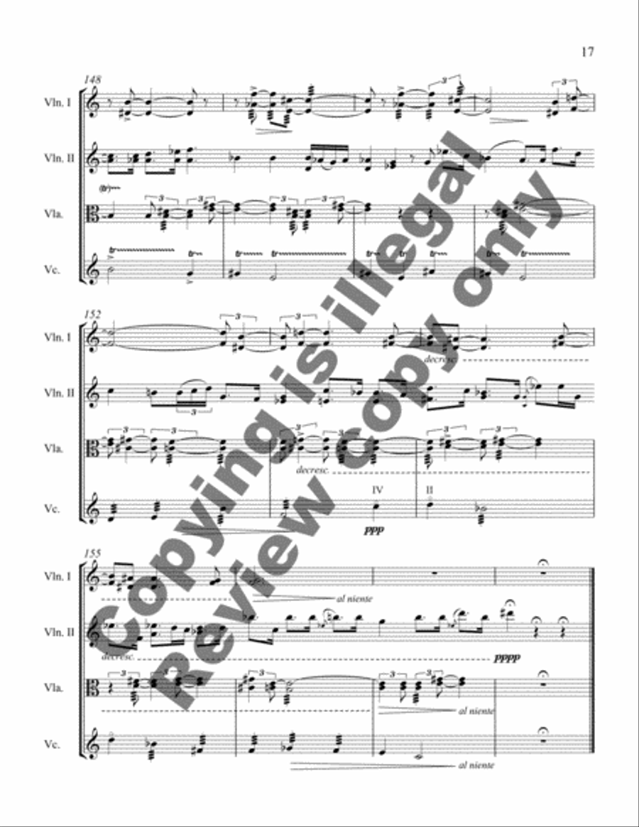Life in Wayang Life in Wayang String Quartet scores gallery preview page 4
