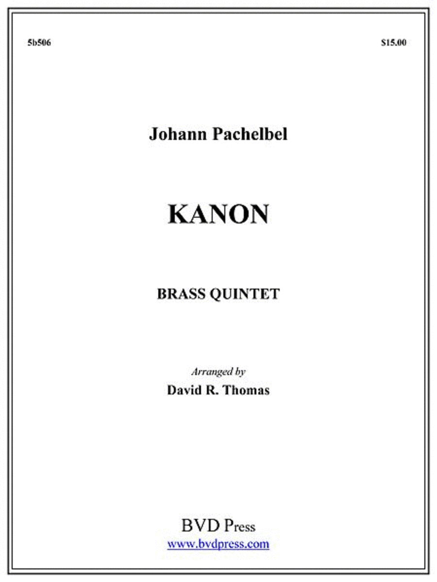 Kanon Brass Quintet scores gallery preview page 1