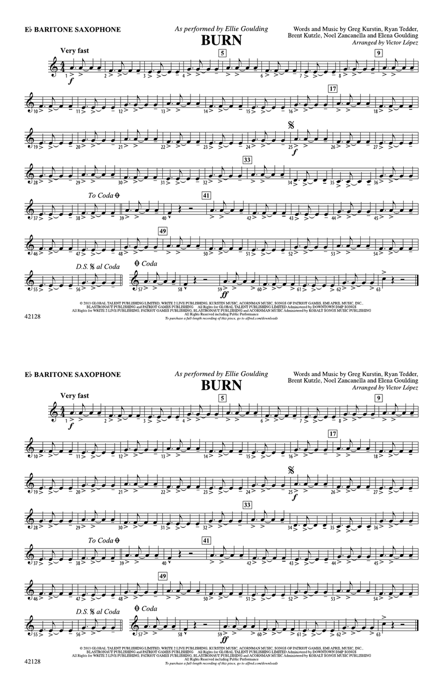 Burn: E-flat Baritone Saxophone