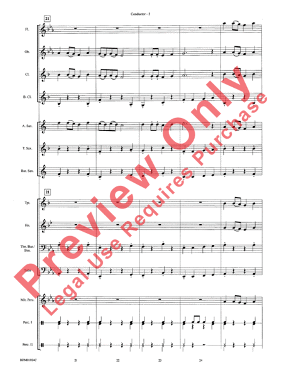 Caribbean Delight Concert Band scores gallery preview page 8