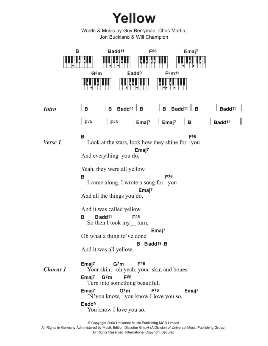 Yellow Piano scores gallery preview page 1