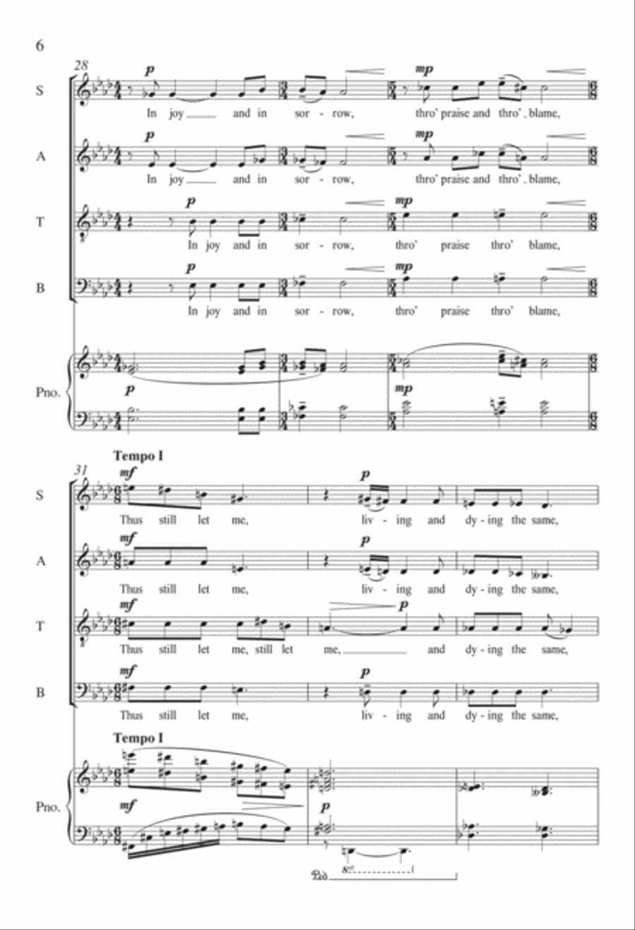 Teach Me to Love Teach Me to Love 4-Part scores gallery preview page 5