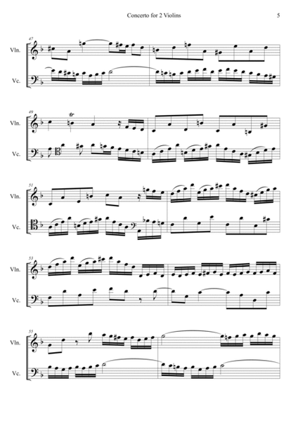 Concerto for 2 Violins 1st mov image number null