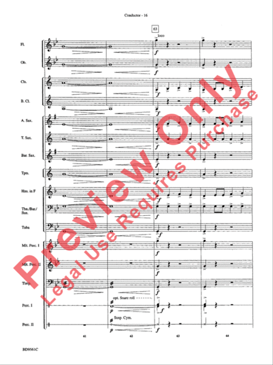 The Tempest Concert Band scores gallery preview page 19