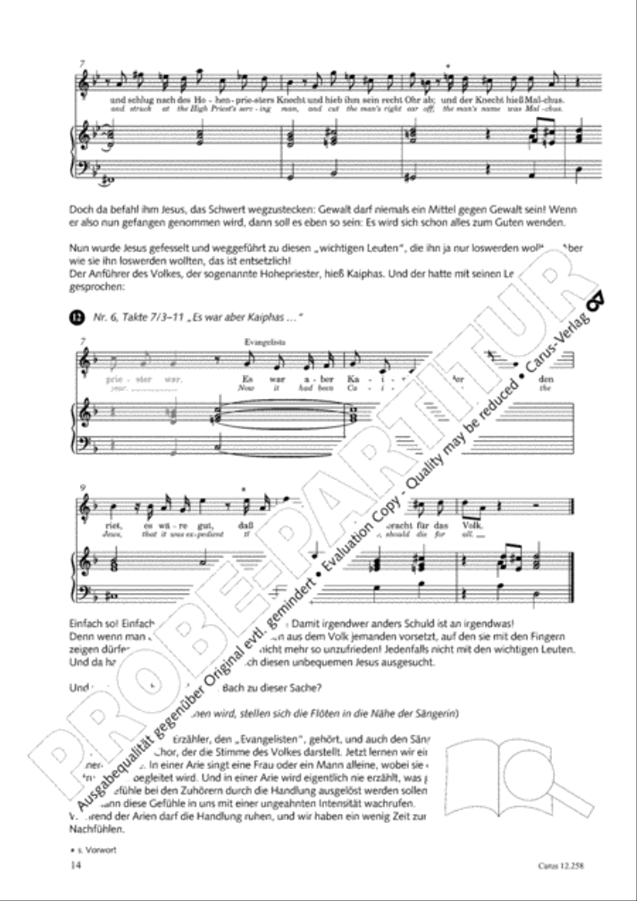 Johann Sebastian Bachs Johannes-Passion fur Kinder und Jugendliche STB scores gallery preview page 15