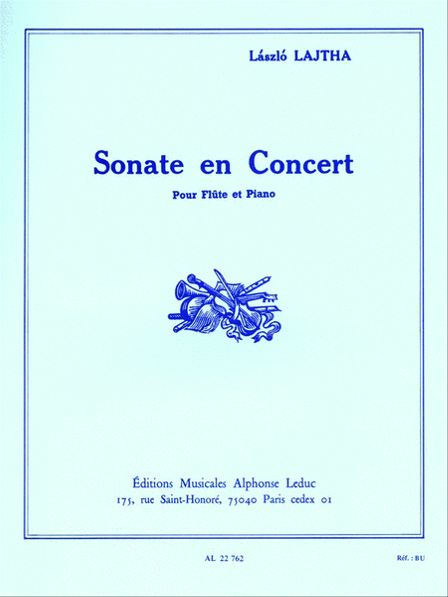 Concert Sonata, For Flute And Piano Flute Solo scores gallery preview page 1