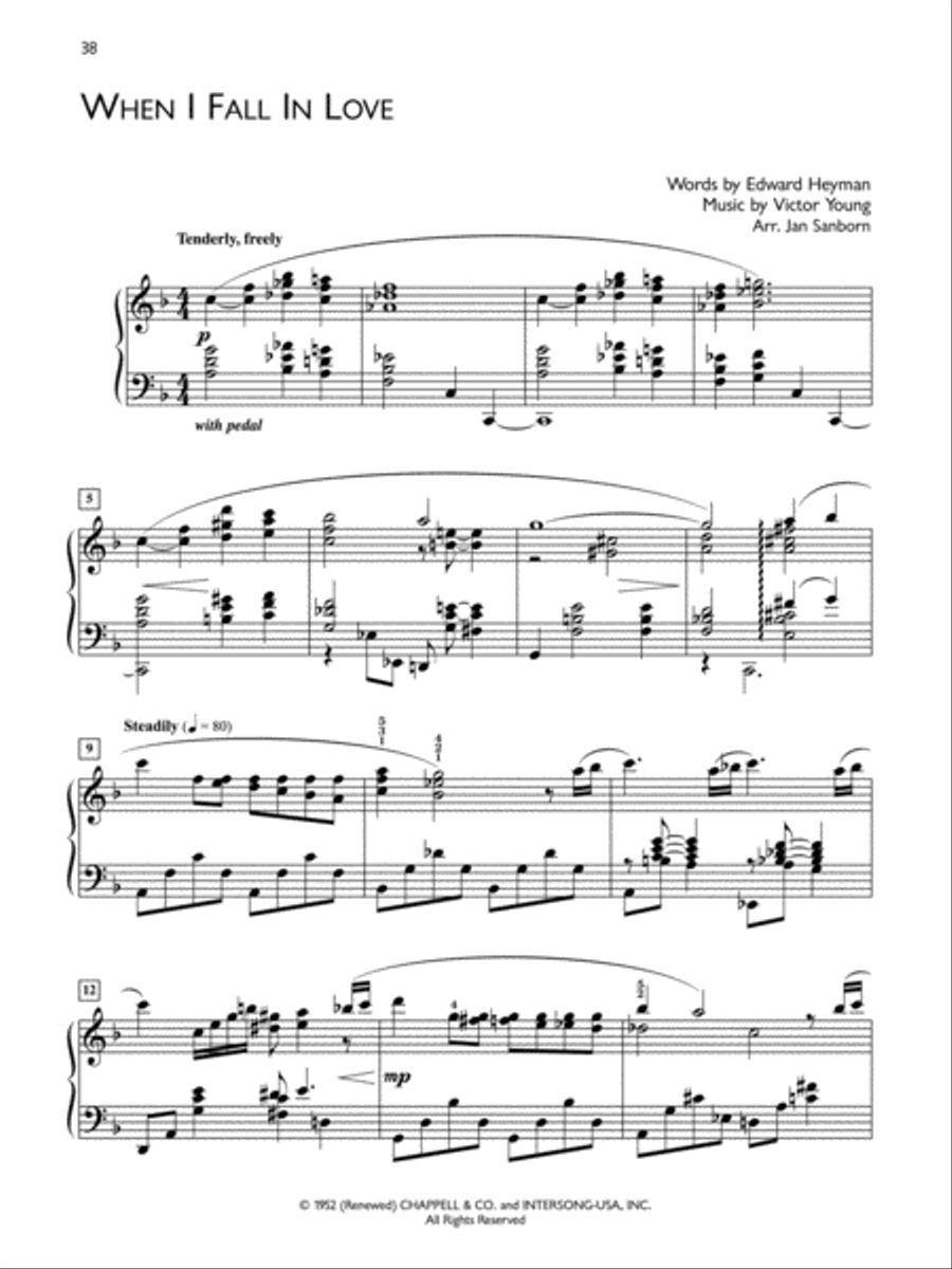Popular Performer Standards Piano Solo scores gallery preview page 6
