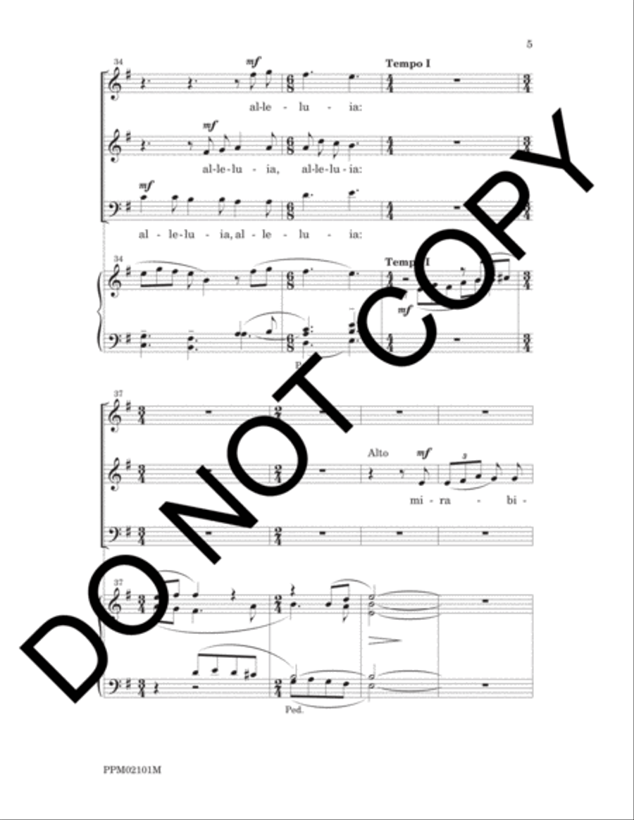 Resurrexi: Introit for Easter Day 3-Part scores gallery preview page 8