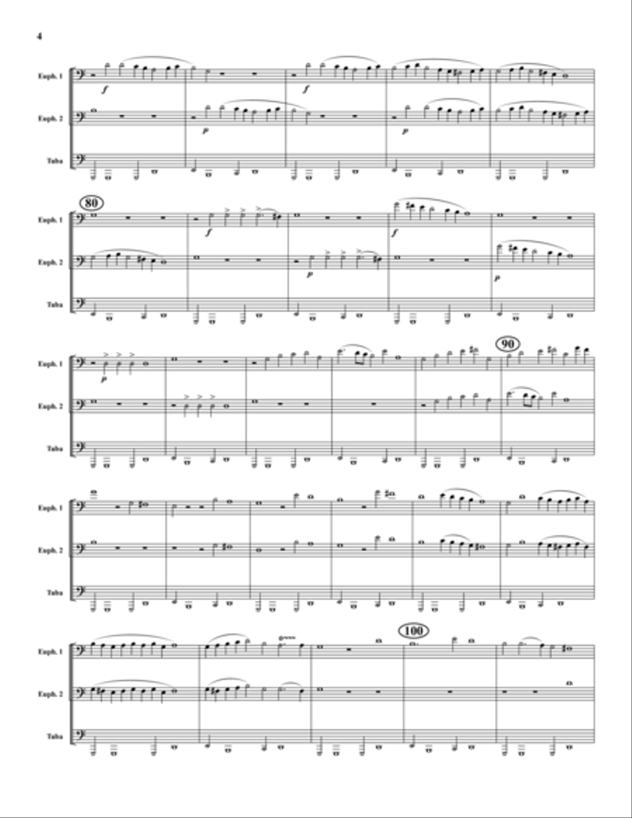 Zefiro Torna Zefiro Torna Brass Trio scores gallery preview page 4