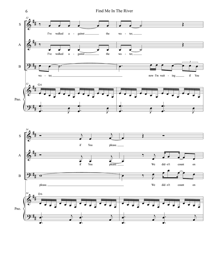 Find Me In The River 3-Part scores gallery preview page 6