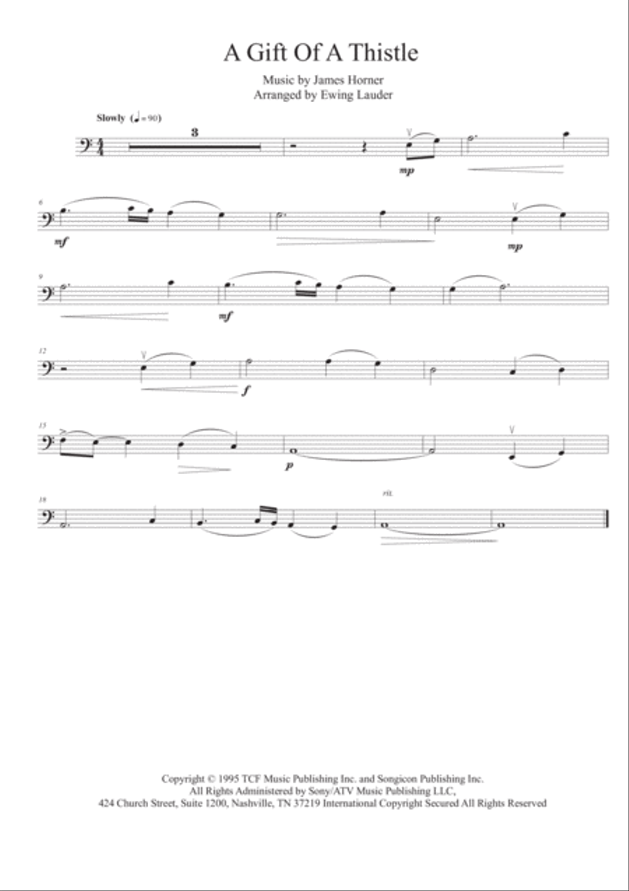 A Gift Of A Thistle String Duet scores gallery preview page 1