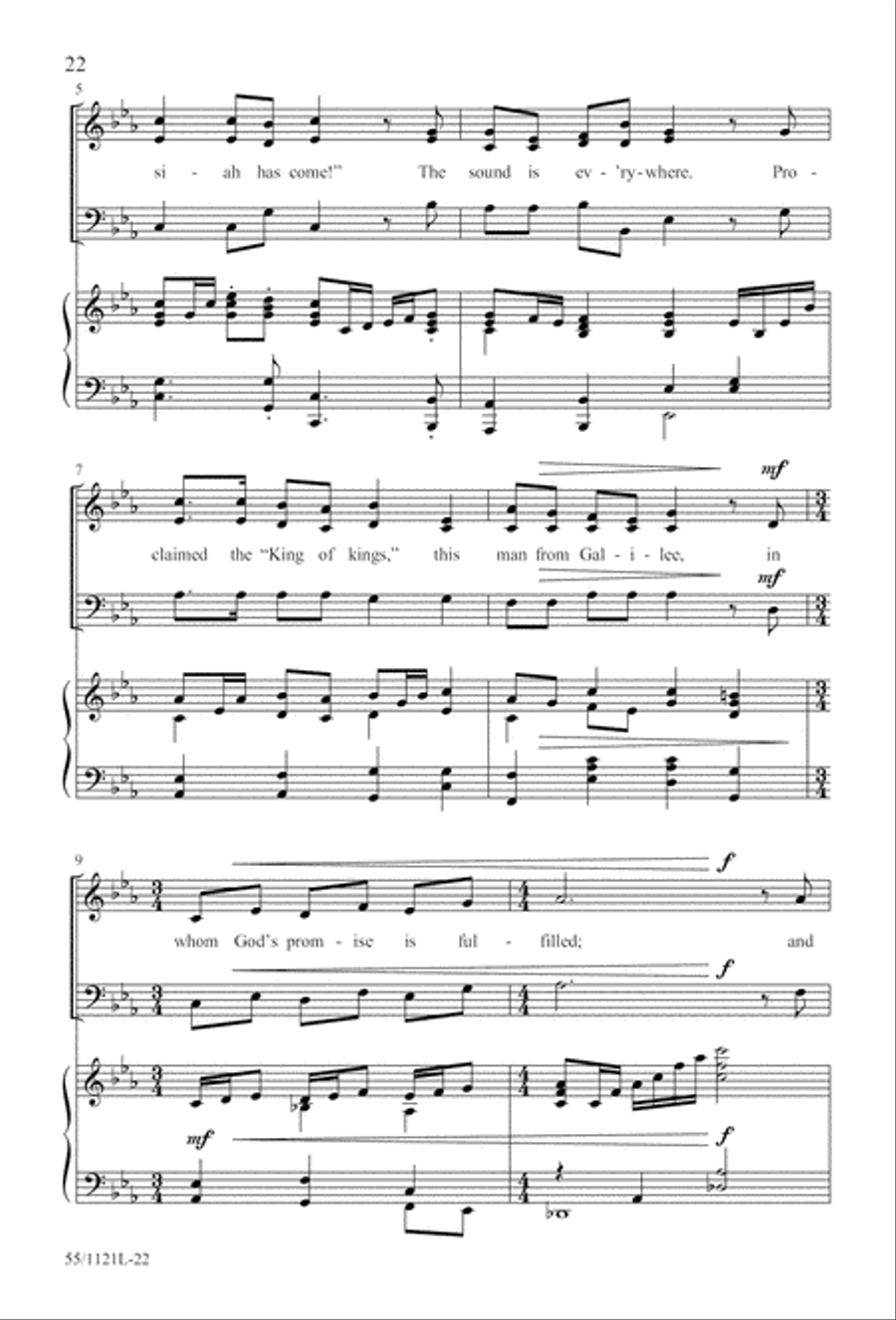 Touched by the Christ Touched by the Christ 3-Part scores gallery preview page 23