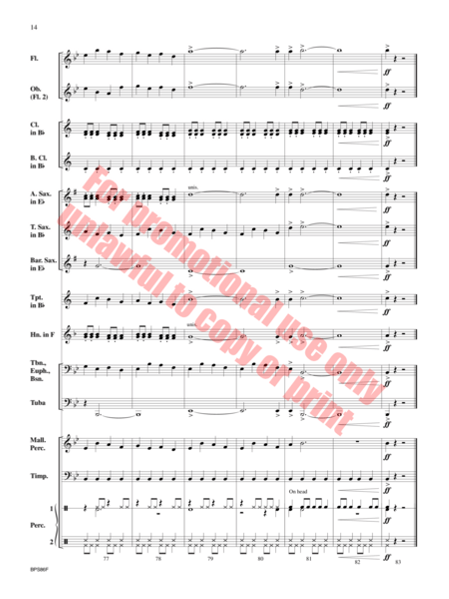 Ethos Concert Band scores gallery preview page 15
