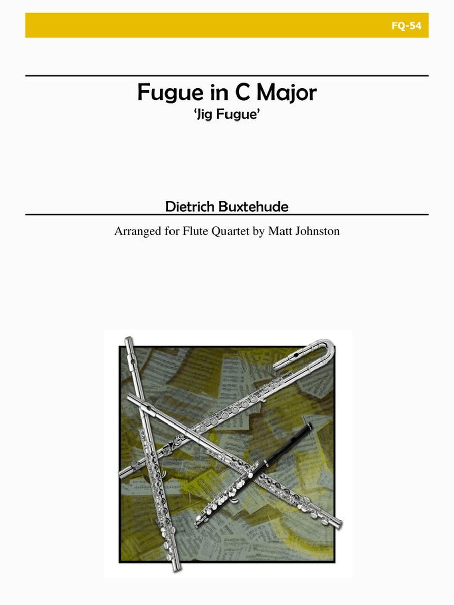 Fugue in C Major 'Jig Fugue' for Flute Quartet