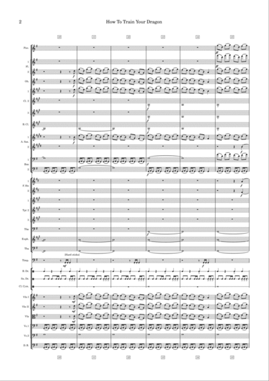 How To Train Your Dragon Full Orchestra scores gallery preview page 2