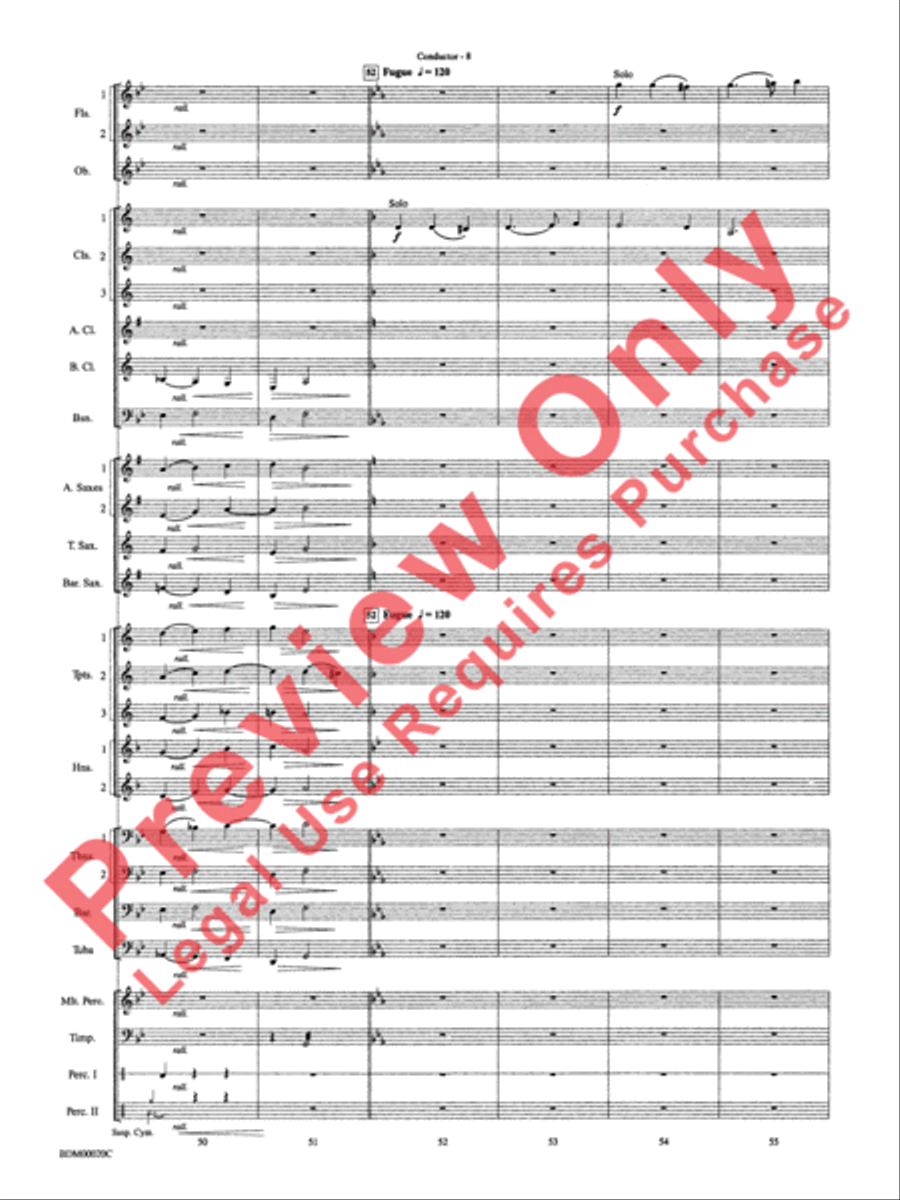 Coventry Carol Concert Band scores gallery preview page 10