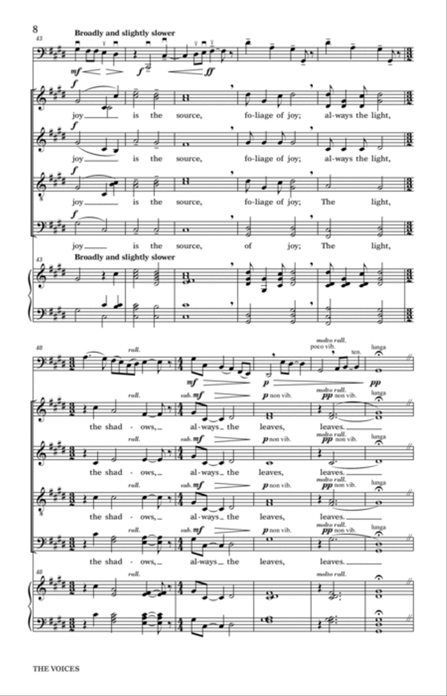 The Voices 4-Part scores gallery preview page 6