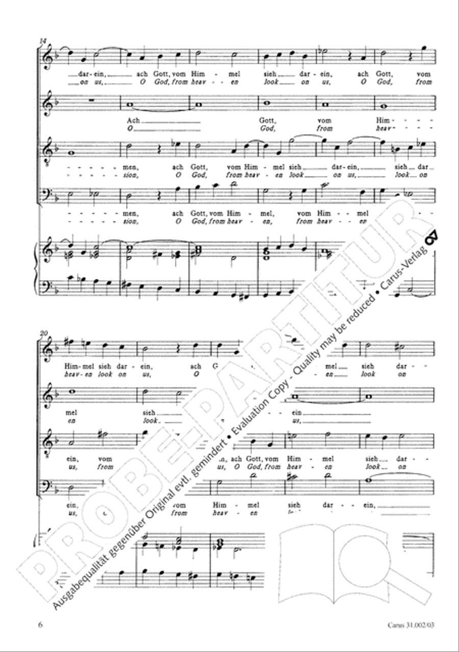 O God, from heaven look on us (Ach Gott, vom Himmel sieh darein) ATB scores gallery preview page 7