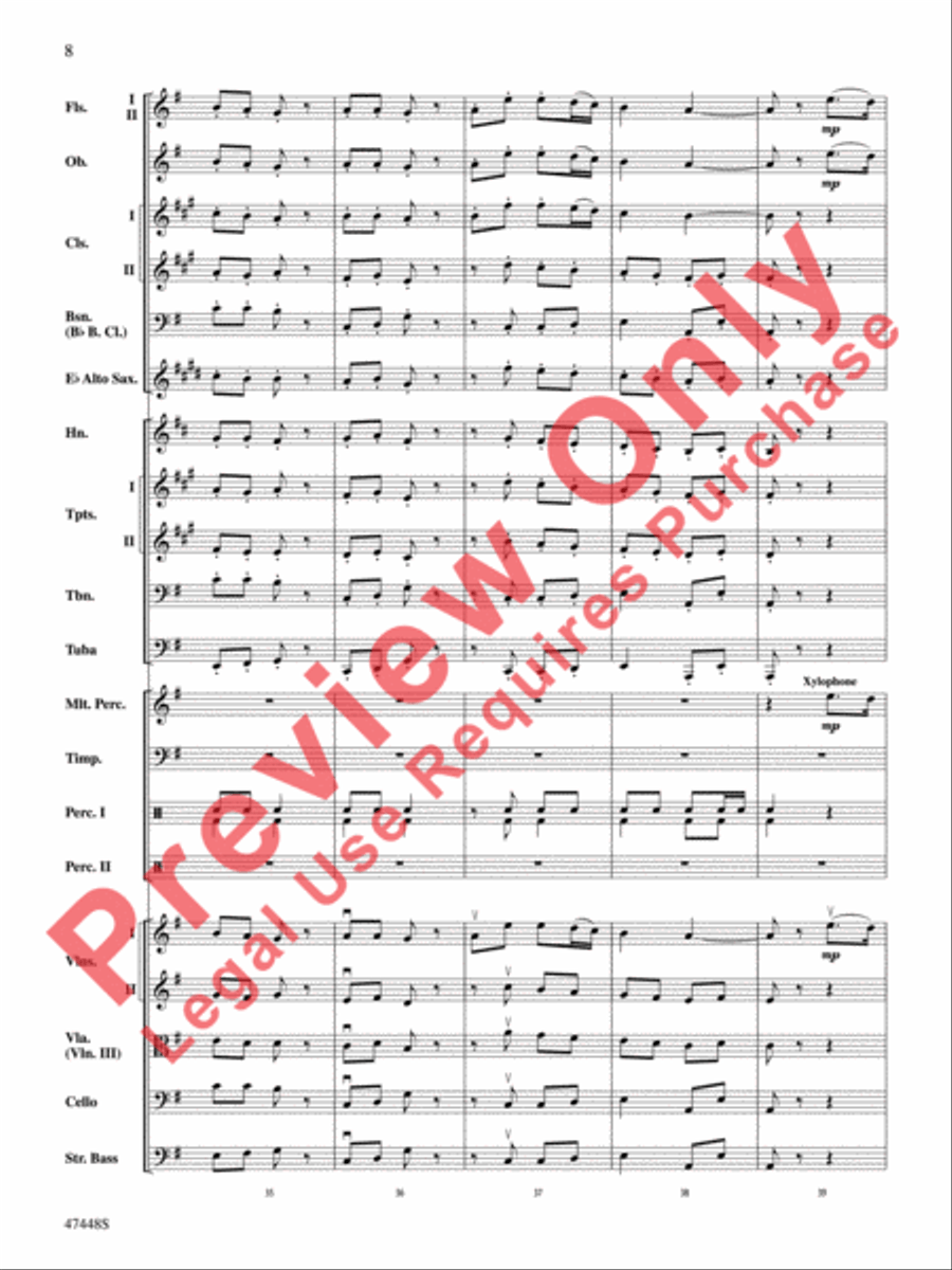 I'm Seventeen Come Sunday Full Orchestra scores gallery preview page 9