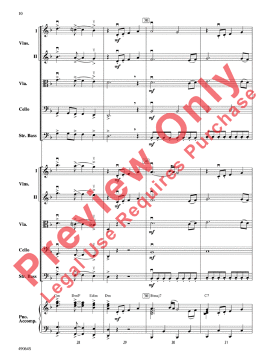Wood's Bolero String Orchestra scores gallery preview page 11