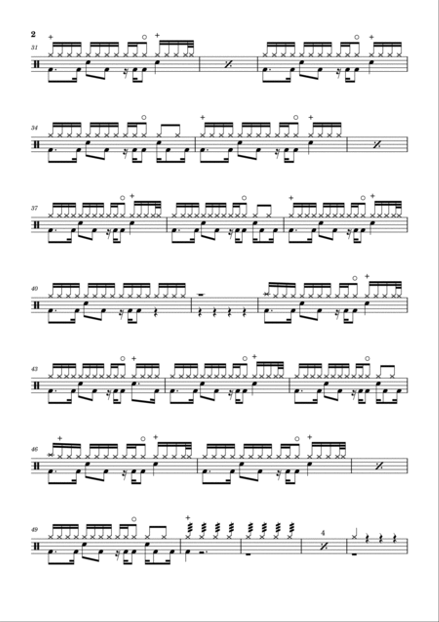 Paradise Drum Set scores gallery preview page 2