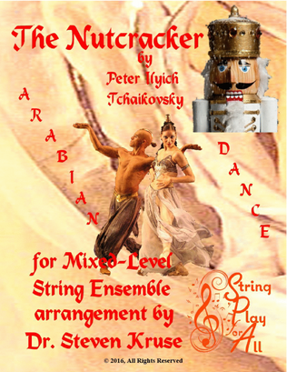 Book cover for Arabian Dance from The Nutcracker for Multi-Level String Orchestra