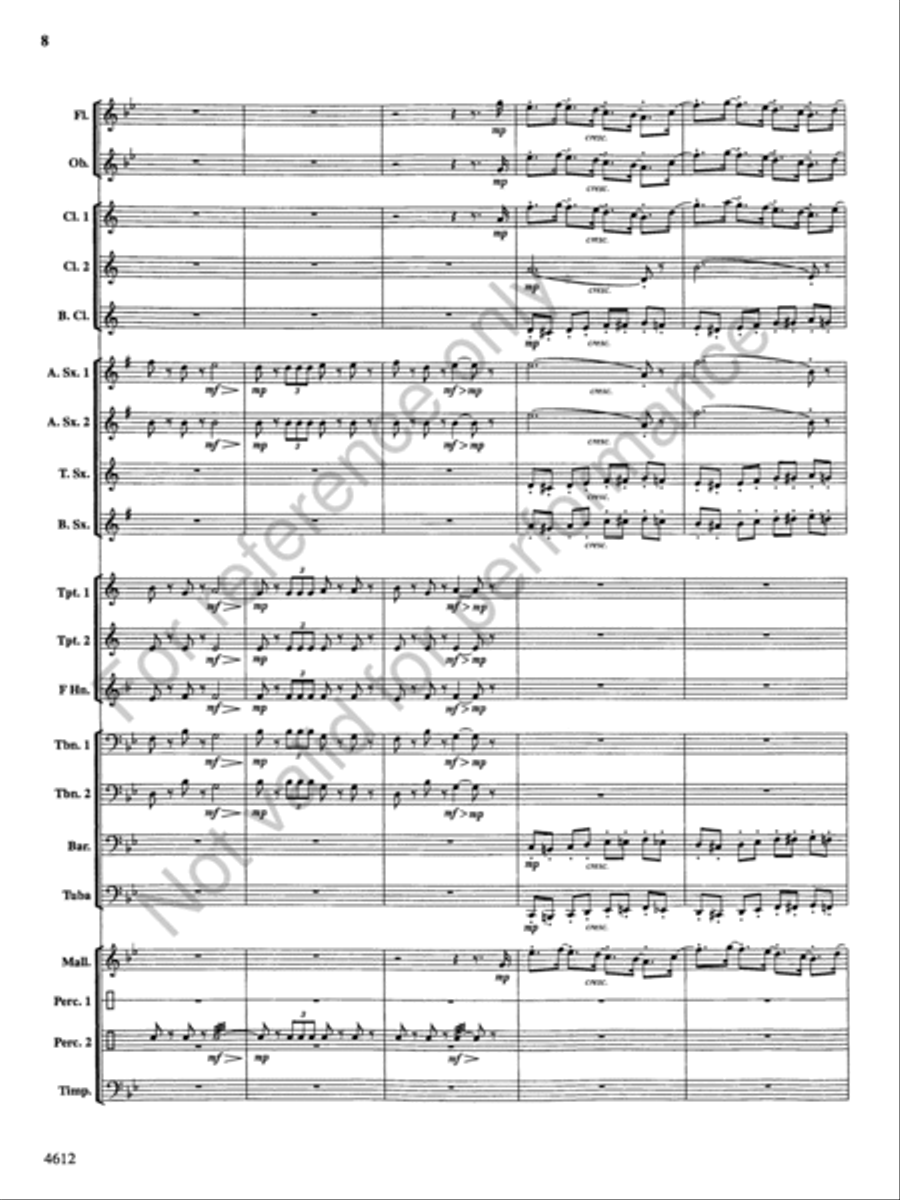 Themes from the Nutcracker Concert Band scores gallery preview page 9