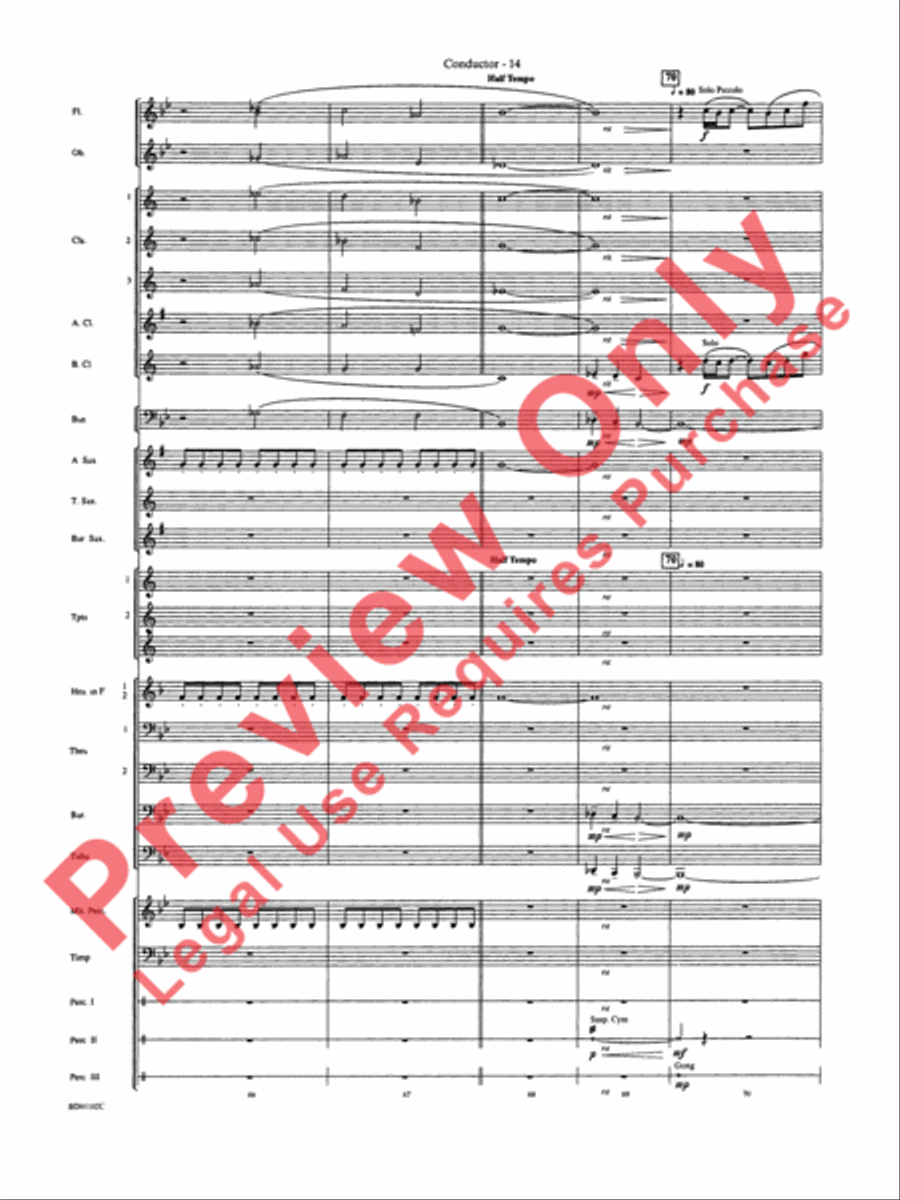 Into the Storm Concert Band scores gallery preview page 17