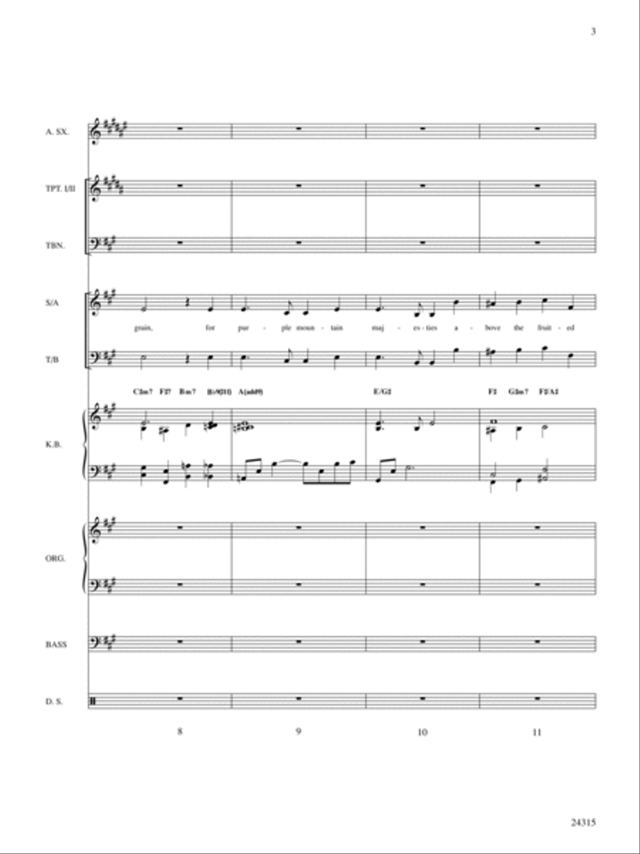 America, the Beautiful Choir scores gallery preview page 4