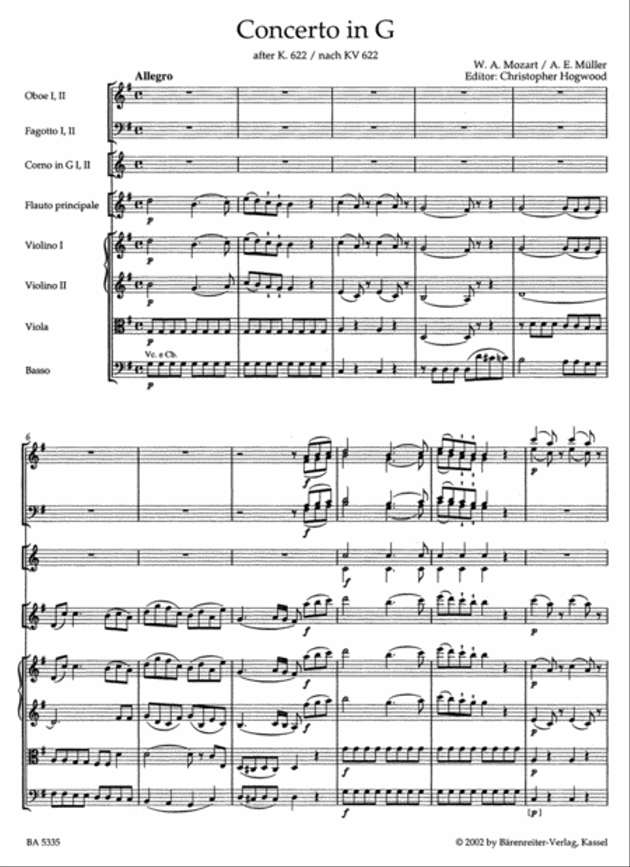 Concerto for Flute and Orchestra G major Orchestra scores gallery preview page 2