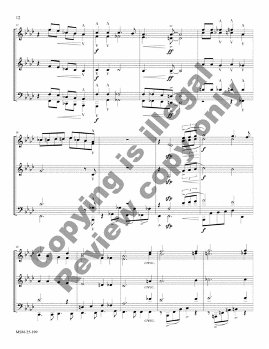 Christmas Jazz for Brass Quintet, Set 2 Brass Quintet scores gallery preview page 8