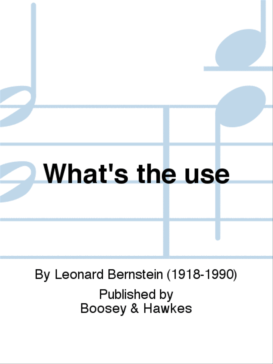 What's the use What's the use Medium Voice scores gallery preview page 1