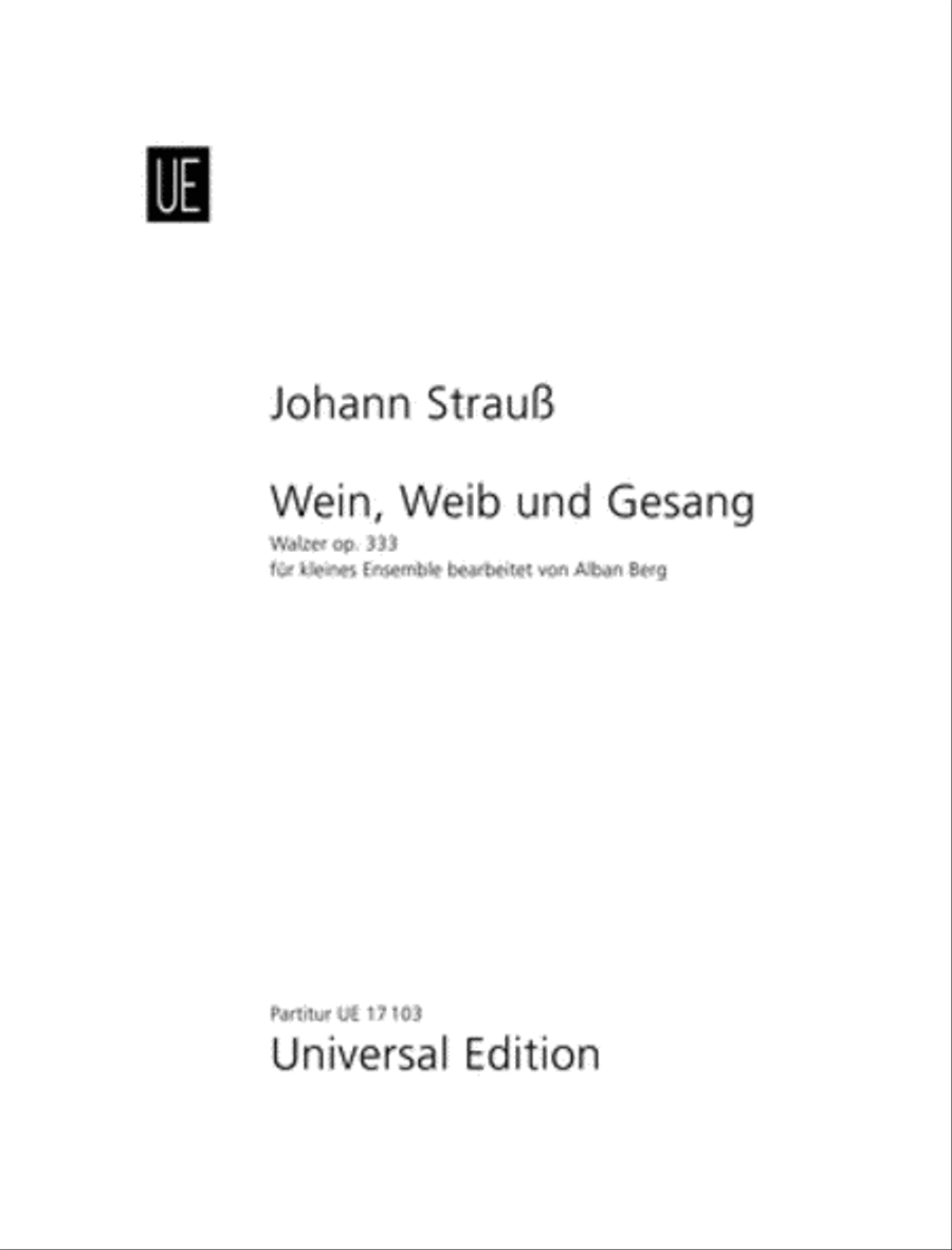 Wein, Weib Und Gesang (Arr. Be School and Community scores gallery preview page 1