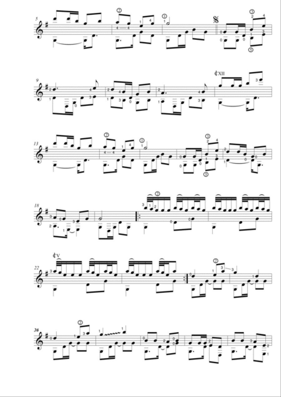 Resham Firiri Acoustic Guitar scores gallery preview page 2