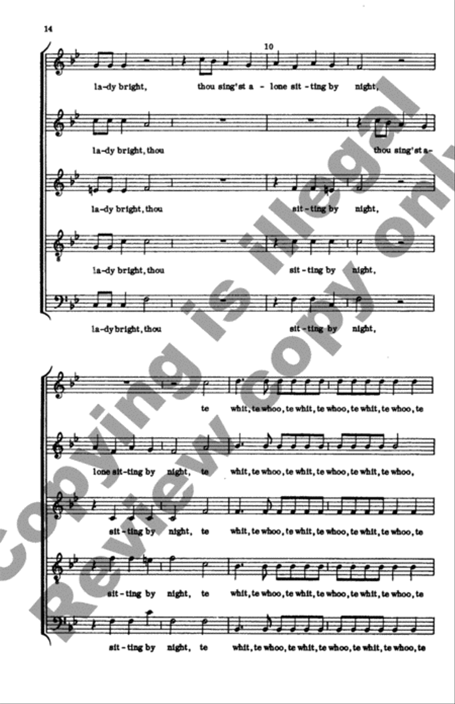 Invitation to Madrigals, Book 7 SSATB scores gallery preview page 13