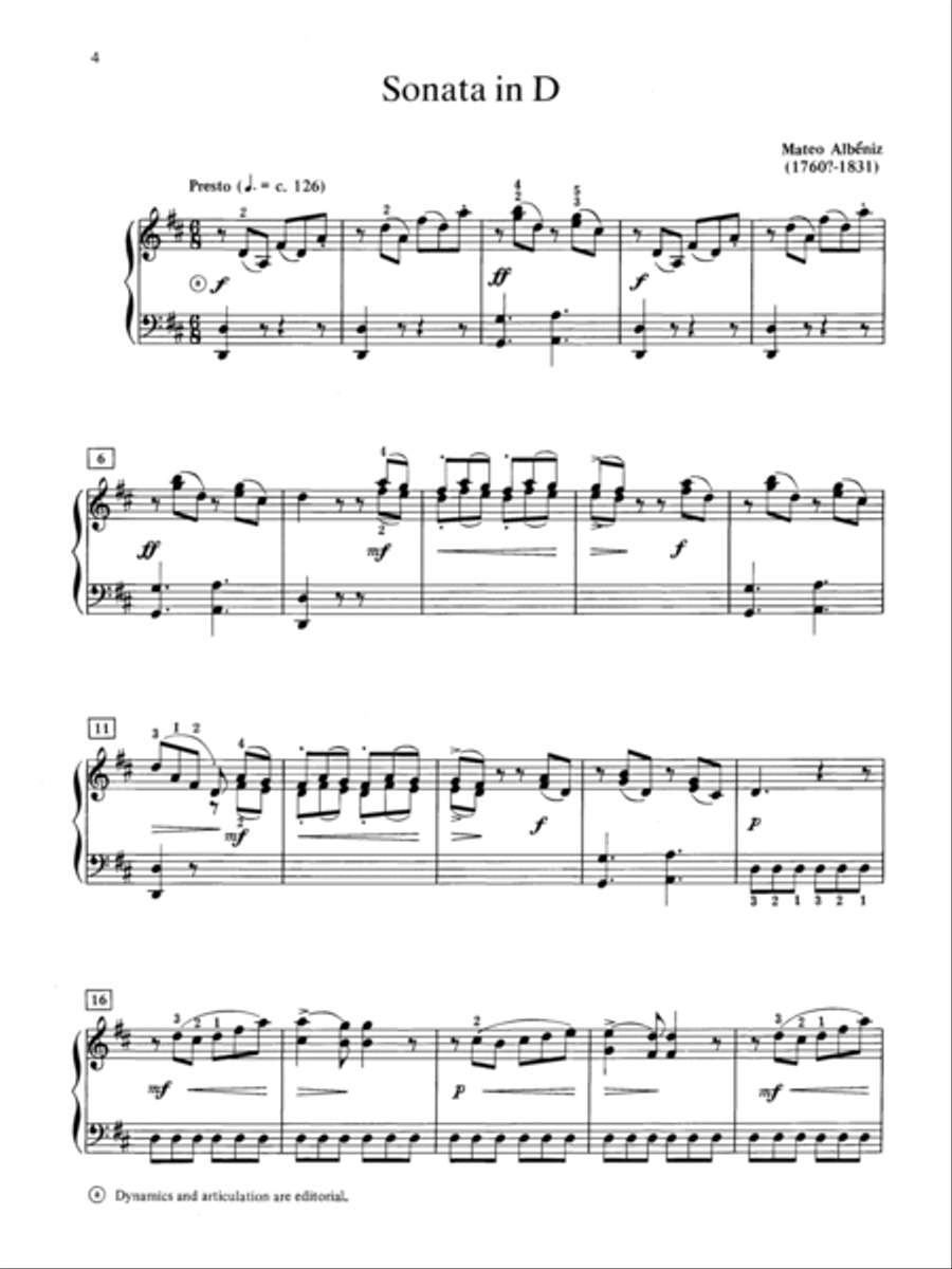 Albéniz: Sonata in D Albéniz: Sonata in D Small Ensemble scores gallery preview page 2