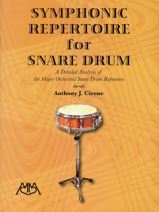 Book cover for Symphonic Repertoire for Snare Drum