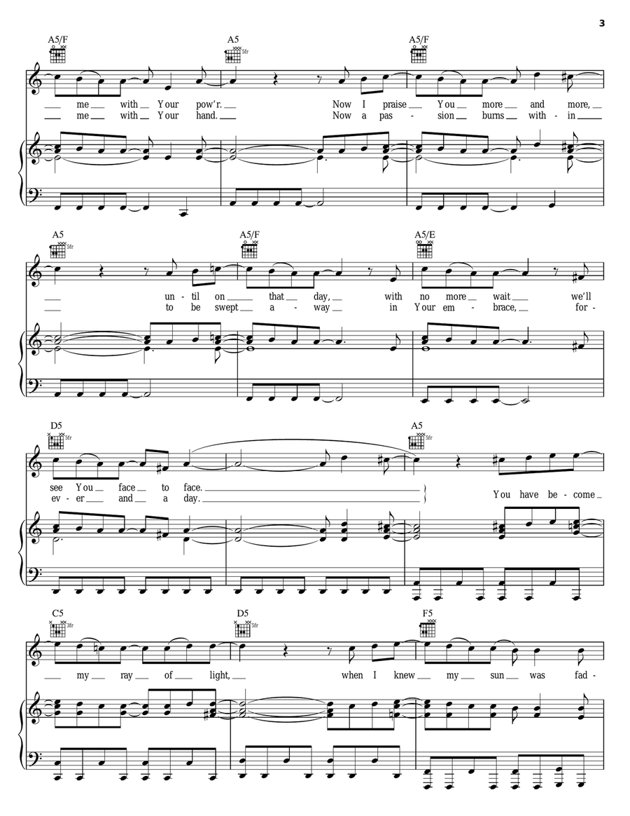 Ray Of Light Ray Of Light Piano, Vocal, Guitar scores gallery preview page 3