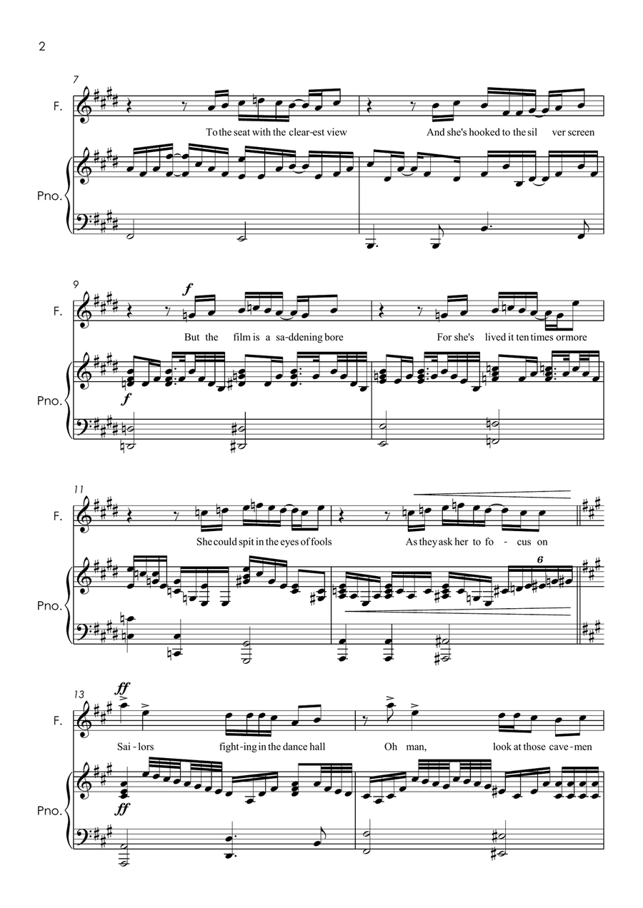 Life On Mars High Voice scores gallery preview page 3