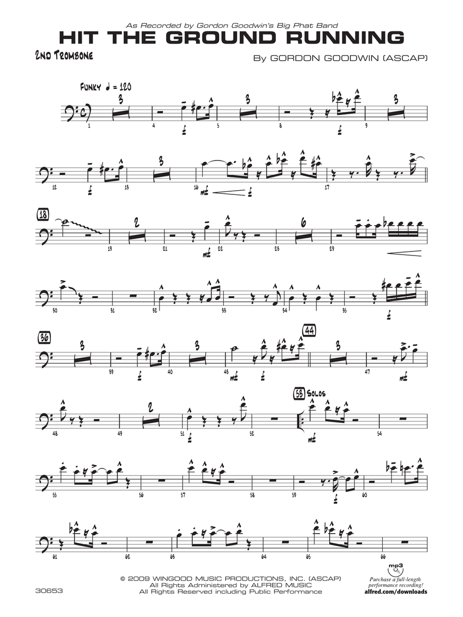 Hit the Ground Running: 2nd Trombone