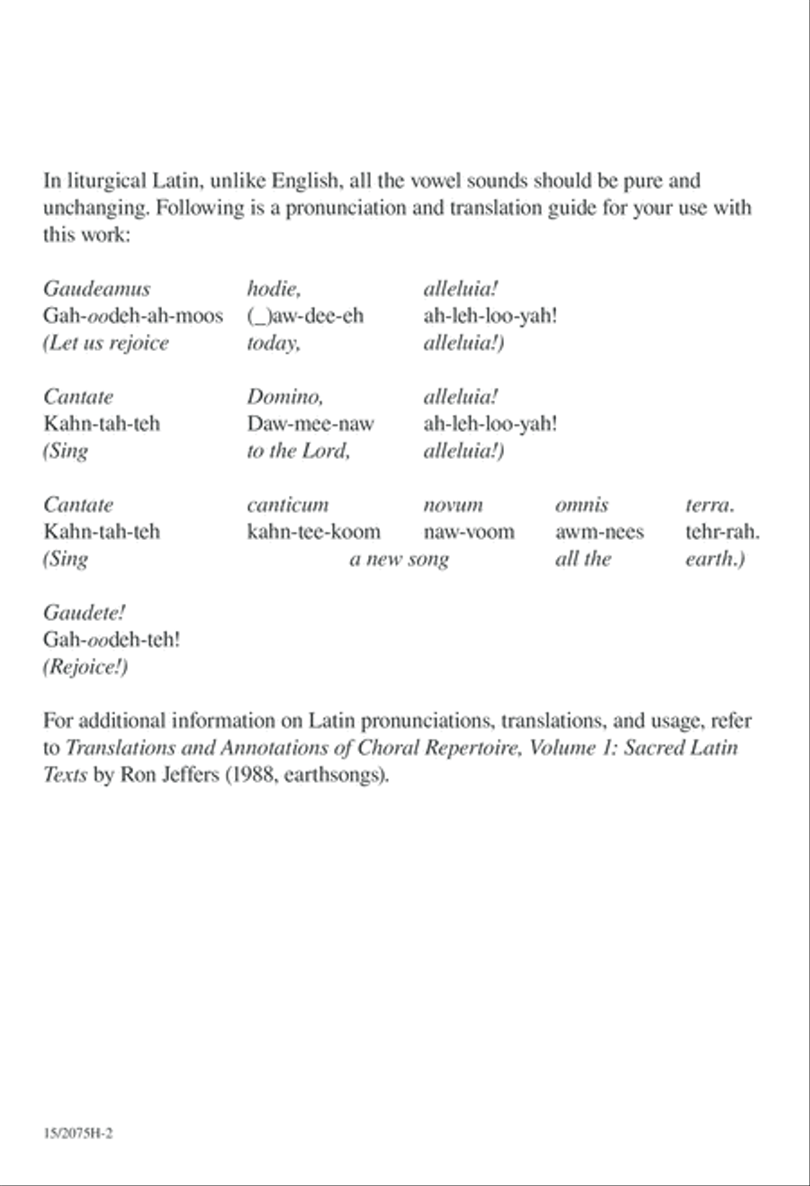 Gaudeamus! 4-Part scores gallery preview page 2