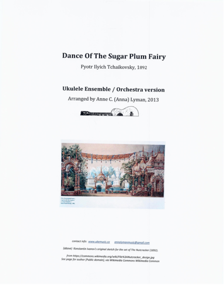 Dance Of The Sugar Plum Fairy - UKULELE ENSEMBLE / ORCHESTRA (Both C-Ukulele and Baritone), Opening image number null